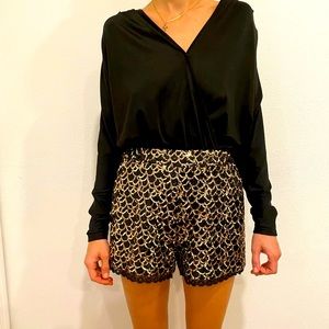 ✨be-be jumpsuit with sequins shorts